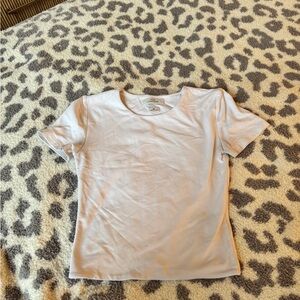 Aritzia White Contour Short Sleeve